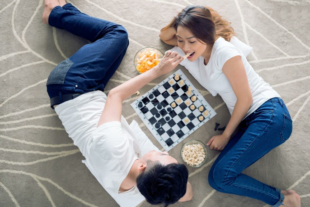 Couple Playing Chess