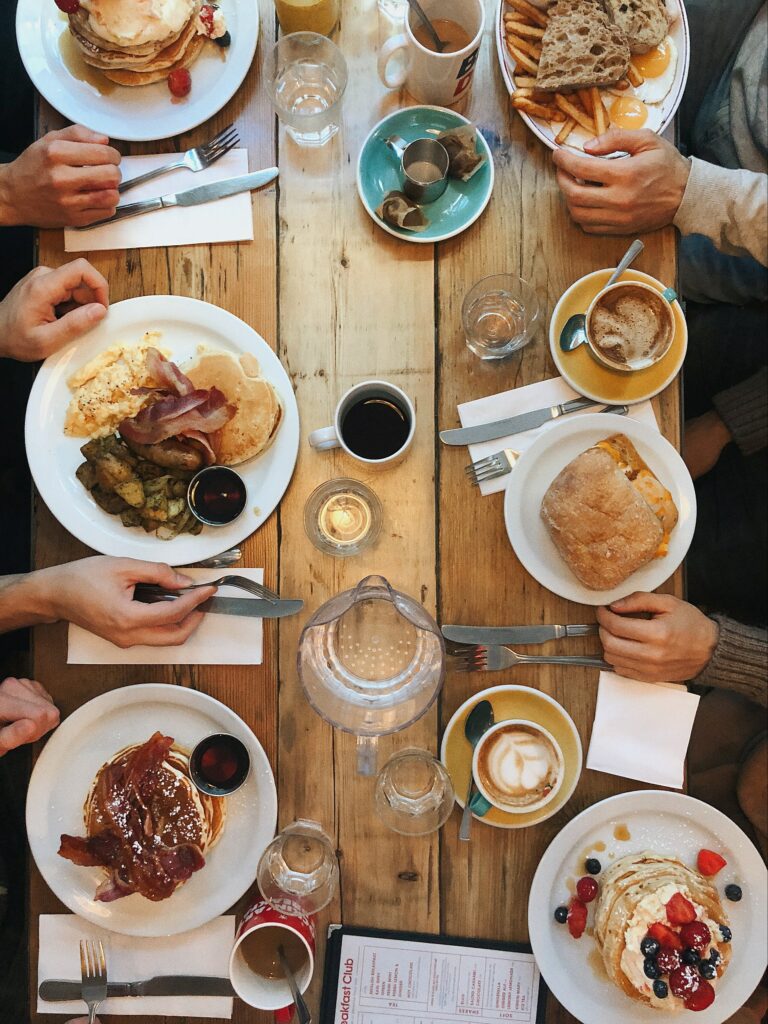 Large Family Dinner Gathering